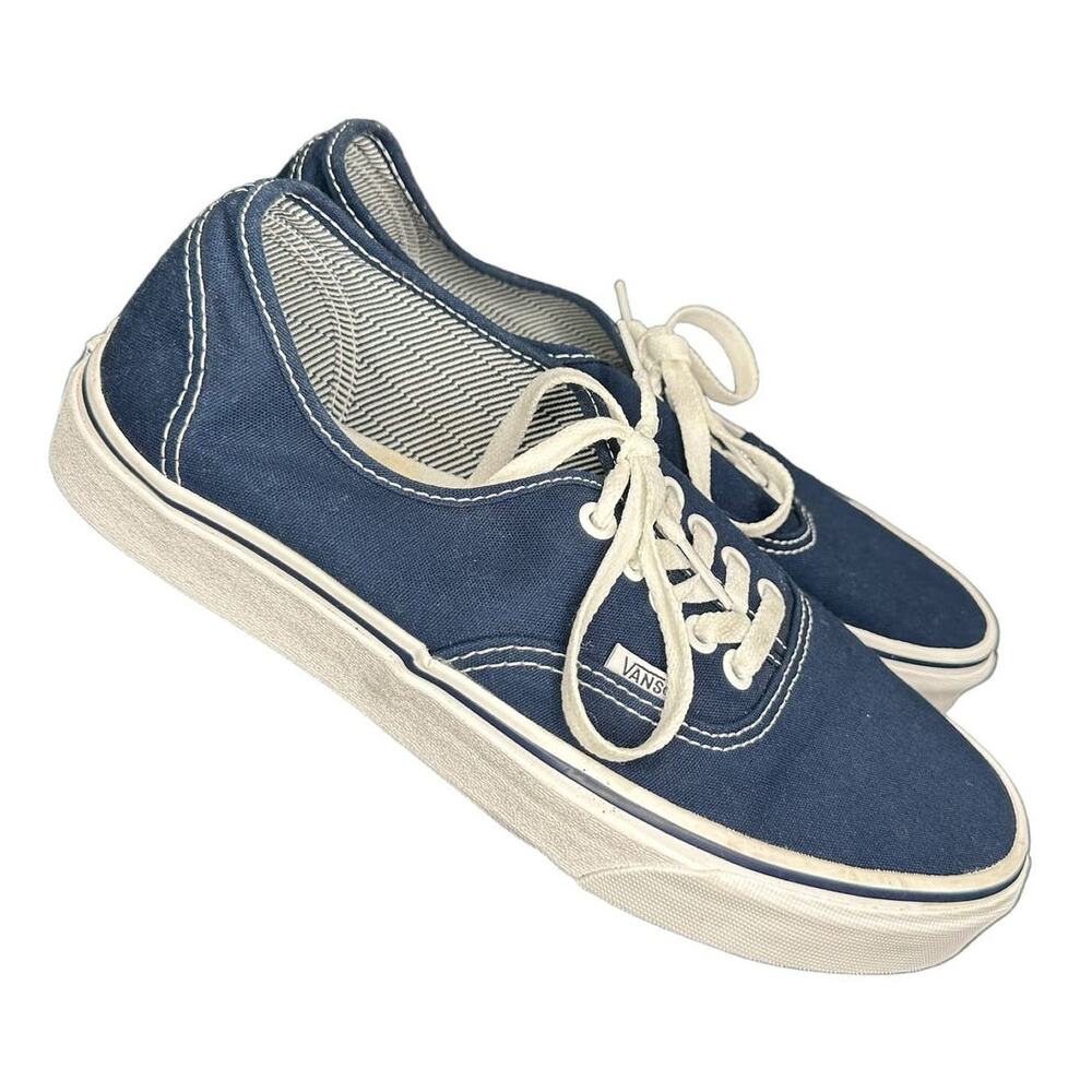 Vans Off the Wall Classic Navy Denim Blue Sneaker Womens Size 9.5